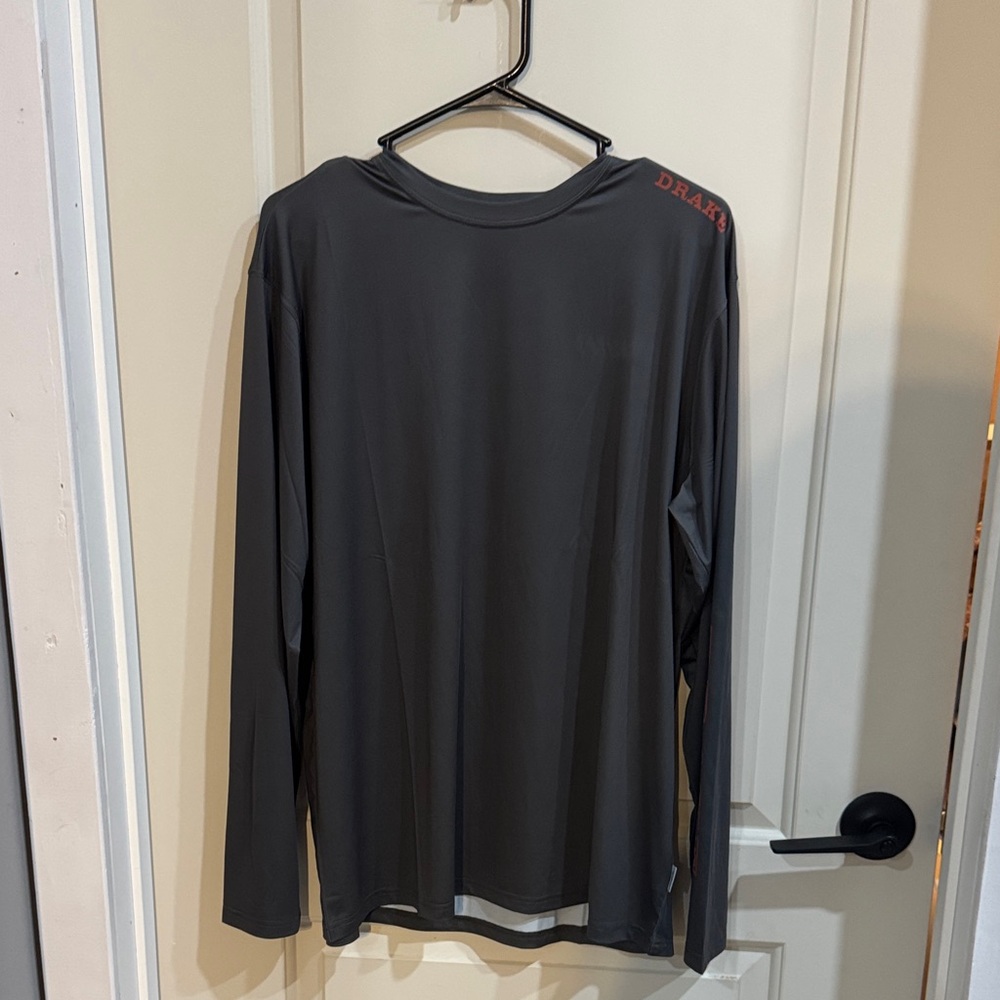 Drake Men's Dark Gray Long Sleeve Tee NWOT